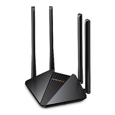 Image MERCUSYS MR30G AC1200 Wireless Dual Band Gigabit Router,SPEED: 300 Mbps at 2.4 GHz + 867 Mbps at 5 GHz,SPEC: 4× Fixed External Antennas, 2× Gigabit LA