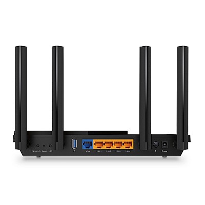 Image TP-LINK Archer AX55, AX3000 Dual-Band Wi-Fi 6 Router, SPEED: 574 Mbps at 2.4 GHz + 2402 Mbps at 5 GHz, SPEC: 4× Antennas, 1× Gigabit WAN Port + 4× Gig