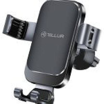 Image Suport auto pentru telefon Tellur Gravity CMH20, negru, 360° rotation, silicone pad protection