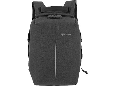 Rucsac-Laptop, Antifurt V2, USB charging port 15.6", Anti-theft locking system, Water resistant, Tellur Black  TLL611222