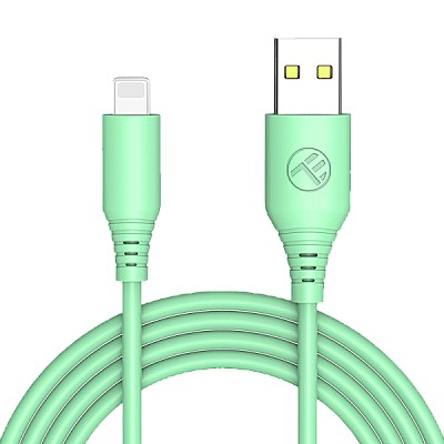 Cable USB - Lightning, 3A, 1m, Tellur green TLL155398