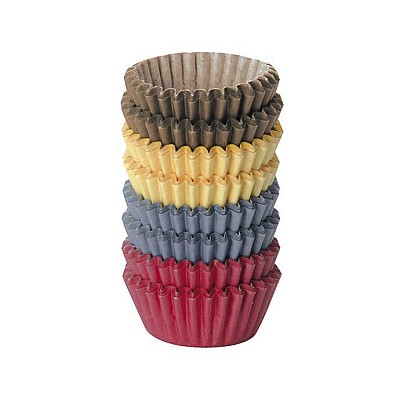 Hartii color pentru briose mini 4 cm, set 200 bucati Delicia