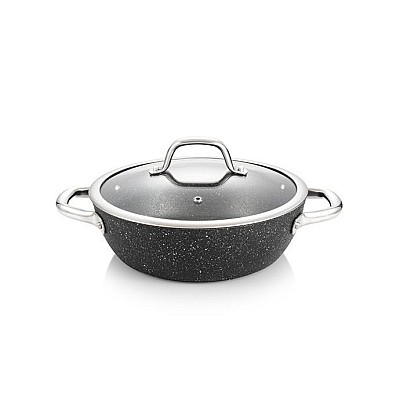 Tigaie adinca cu capac President Stone, 24 cm