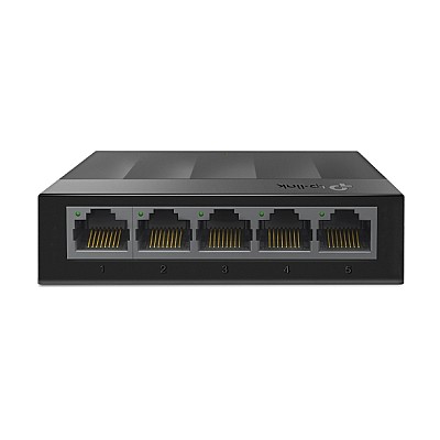 TP-LINK LS1005G 5-port Gigabit Switch, 5 10/100/1000M RJ45 ports, plastic case