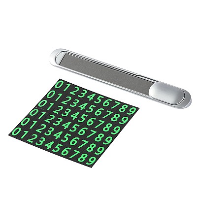 Image Suport numar telefon Tellur pentru parcare temporara,metalic,argintiu