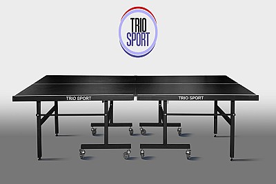 Table Tennis Table TRIO SPORT Master Sport Indoor Black