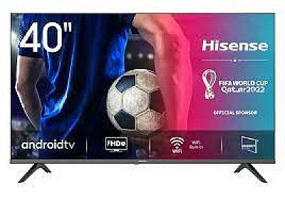 Image 40" LED TV Hisense 40A5720FA, Black (1920x1080 FHD, PCI 1500 Hz, SMART TV (Android TV OS), 3 x HDMI, 2 x USB, Wi-Fi (2.4GHz), DVB-T/T2/C/S2, Speakers