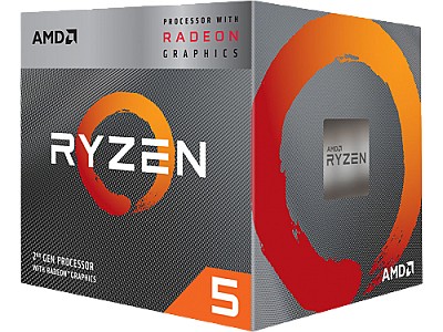 CPU AMD Ryzen 5 3400G, Socket AM4, 3.7-4.2GHz (4C/8T), 4MB L3, Radeon RX Vega 11 Graphics, 12nm 65W, Box  YD3400C5FHBOX