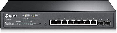 Image 10-Port Gigabit Smart Switch with 8-Port PoE+