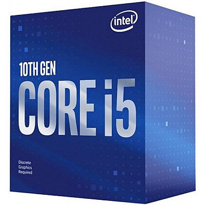 CPU Intel Core i5-10400F, S1200, 2.9-4.3GHz (6C/12T), 12MB Cache, 14nm 65W,  Box
