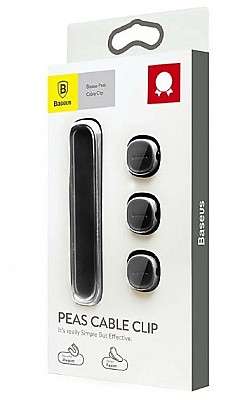 Image Organizer Baseus Peas Magnetic Cables Clip black  ACWDJ-01
