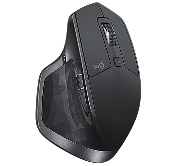 Image Logitech Wireless Mouse MX Master 2S Graphite, Multi-Device, 2.4, GHz and Bluetooth, with USB Unifying Receiver, 4000 DPI Any Surface Tracking, 7 Butt