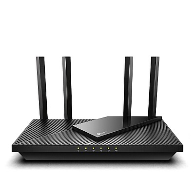 TP-LINK Archer AX55, AX3000 Dual-Band Wi-Fi 6 Router, SPEED: 574 Mbps at 2.4 GHz + 2402 Mbps at 5 GHz, SPEC: 4× Antennas, 1× Gigabit WAN Port + 4× Gig