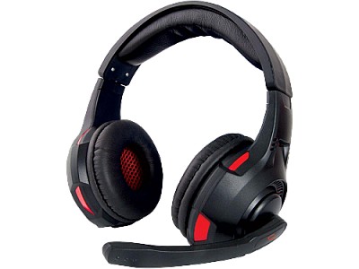 Image Headset Gaming Esperanza STRYKER EGH370, Black/Red, 2x mini jack 3.5mm, Drivers 40mm, Volume control, Cable length 2m, Weight 250g