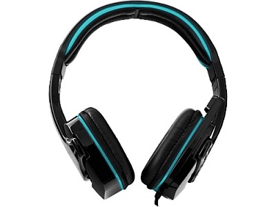 Image Headset Gaming Esperanza RAVEN EGH310B, Black/Blue, 2x mini jack 3.5mm, Drivers 40mm, Volume control, Cable length 2m, Weight 220g