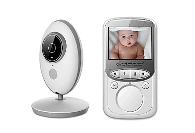 Baby monitor Esperanza JUAN EHM003, LCD 2.4",  Range: 50m indoor, 260m outdoor, Automatic night vision, VOX function, Long battery life (up to 20 hour
