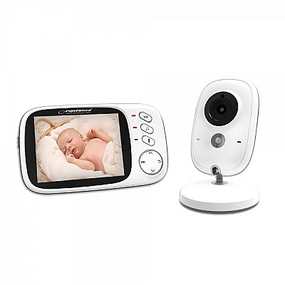 Baby monitor Esperanza JACOB EHM002, LCD 3.2",  Range: 50m indoor, 260m outdoor, Automatic night vision, VOX function, Long battery life (up to 20 hou