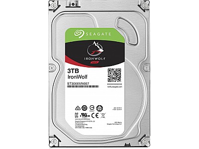 3.5" HDD 3.0TB Seagate IronWolf, NAS, 5900rpm,64MB, SATAIII ST3000VN007
