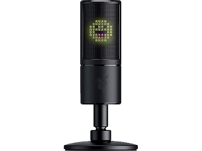 Image Microphone RAZER Seiren Emote / Hypercardioid Condenser Microphone with 8-Bit emoticon LED Display made for streaming, Hypercardioid polar patterns, Ø