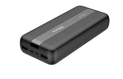 20000mAh Powerbank - Tellur PBC203  2xUSB+Type-C+MicroUSB, negru TLL158311