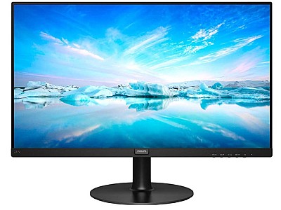 21.5"  Philips LED 221V8, Black, VA, 1920x1080, 75Hz, 5ms, 250cd, MegaDCR, HDMI+D-Sub+AudioOut