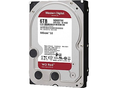 3.5" HDD 6.0TB Western Digital Red, NAS, 5400rpm, 256MB, SATAIII  WD60EFAX