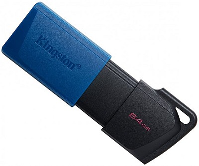 64GB  USB3.2  Kingston DataTraveler Exodia M Blue (Read 100 MByte/s, Write 12 MByte/s)  DTXM/64GB