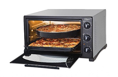 Electric Oven Zilan ZLN5320 Gusto gray/black 38L, 1 x enamel round tray, 1 x enamel square tray