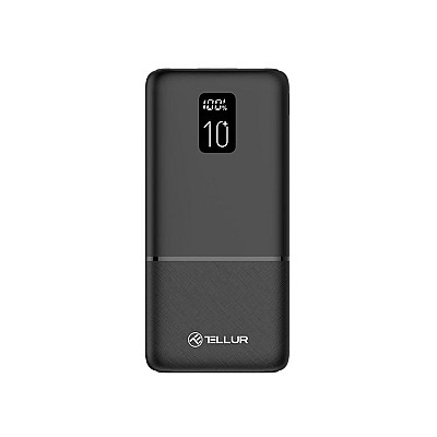 10000mAh Powerbank - Tellur Boost Pro PD102 2xQC3.0 22..5W + PD 20W, LCD display, negru TLL158341