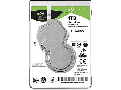 2.5" HDD 1.0TB Seagate Barracuda 5400rpm, 128MB, 7mm, SATAIII, ST1000LM048