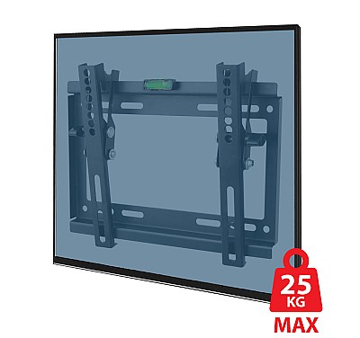 Image Esperanza TV-Wall Mount 001 ERW001 for 14-50", Max load 25kg, Vesa 75x75-200x200mm, Distance of TV from wall: 24mm, Tilt adjustment up to 15°, level i