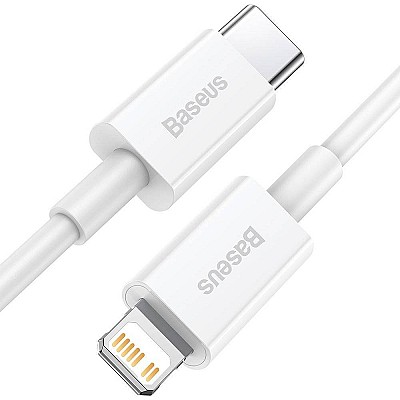 Cable Type-C - Lightning, PD 20W, 1.5m, Baseus Superior White  CATLYS-B02