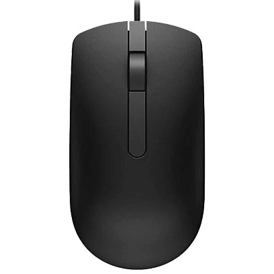 Image Mouse Dell MS116, Optical, 1000dpi, 3 buttons, Ambidextrous, Black, USB (Retail Box)