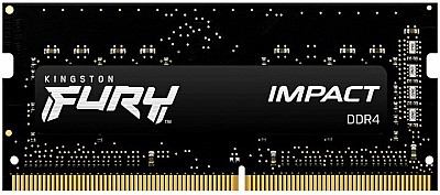 Image 16GB DDR4-2666 SODIMM Kingston FURY Impact (KF426S15IB1/16), CL15-17-17, 1.2V, Intel XMP, Black