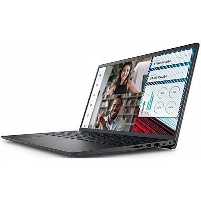 Image Laptop Dell Vostro 3520, 15.6", Full HD, i5-1235U, 16GB RAM, 512GB SSD, Intel Iris Xe Graphics, Ubuntu, Carbon Black