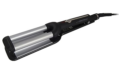 Hair Curler Waver Esperanza ISABELLA EBL013, triple ceramic barrel waver, heating element length 10,5cm, diameter barrel 19mm, power 55W, power cord 1