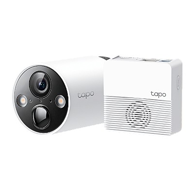 Image TP-Link Tapo C420S1 4MP Outdoor Smart Wire-Free Security Battery Camera System, Water & dust Proof, Compatible with Alexa & Google Home, 2K QHD, 180-D