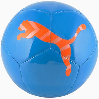 Minge fotbal Puma ICON, marime 5,albastru/portocaliu
