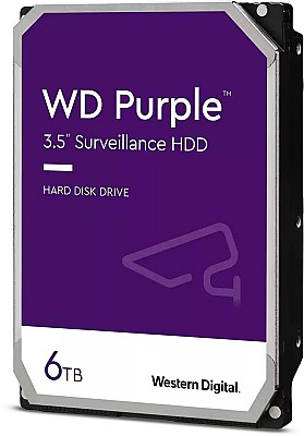 3.5" HDD 6.0TB Western Digital  Purple,SATAIII  WD64PURZ