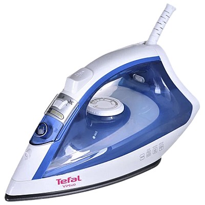 Image Iron Tefal FV1711 Virtuo 1800W, jet de abur 80 g/ min, abur variabil 0-24 g/ min, rezervor apa 200 ml, functie anticalcar, sistem antipicurare