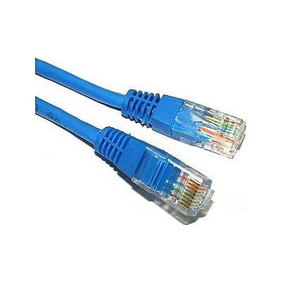 Image Cablu UTP Patch cord cat. 5E - 3m, blue, Spacer "SP-PT-CAT5-3M-BL"