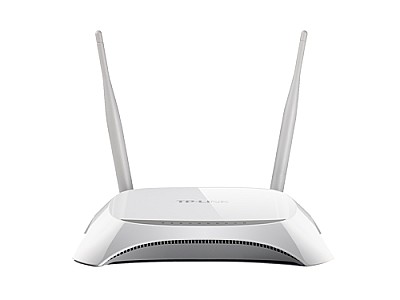 Image TP-LINK TL-MR3420 300Mbps 3G/4G Wireless N Router, Compatible with LTE/HSPA+/HUUPA/HSDPA/UMTS/EVDO USB modem,  3G/WAN failover, 2T2R, 2.4GHz, 802.11b/