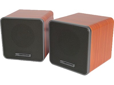 Speakers 2.0  Esperanza Ballad EP152, 5W (2 x 2.5W), Volume control, built in amplifier, Power supply: 5V, They require: USB and mini-jack 3.5mm headp