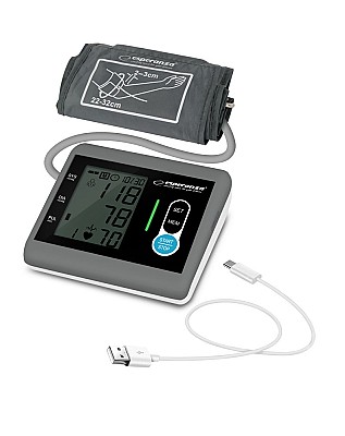 Blood Pressure Arm Esperanza ARDOR ECB004,  Measurement of the systolic (SYS) and diastolic (DIA) blood pressure and pulse (P), Detection of cardiac a