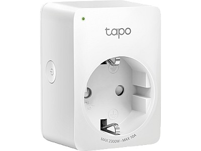 Priza WiFi TP-LINK, Tapo P100, max. load 2300 W, 10 A, power button, status led, white