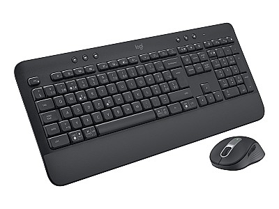 Logitech Wireles Combo MK650 Signature, Keyboard & Mouse, for Business, Russian layout, USB, Graphite
