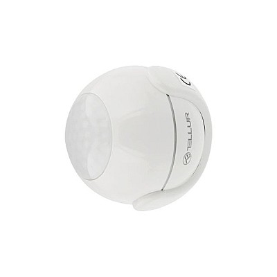 Senzor de miscare, WiFi 802.11b/g/n, PIR, 1 x CR123A 3V battery, Tellur White  TLL331121