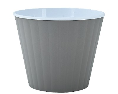 114036 Ghiveci de flori "Ibis" cu fund dublu 17,9x14,7cm