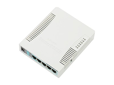 Image MikroTik RouterBOARD RB951G-2HnD,  Wireless Router, 2.4GHz Dual chain, AP/Bridge/Station/WDS, 802.11b/g/n, 1 WAN + 4 Gbit LAN, USB, internal antenna,