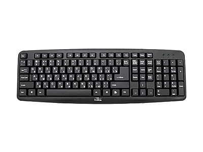 Image Keyboard Esperanza Titanium TKR101 - Russian Layout / Office keyboard standard, 107 buttons, USB